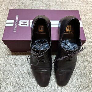 Bruno Magli - Martico Leather Cap-Toe Dress Shoes - Men's Size 10